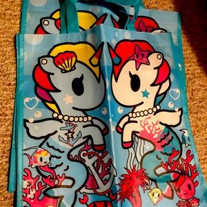 Two Tokidoki shopping bags